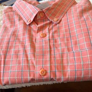 Columbia Coral Plaid Shirt